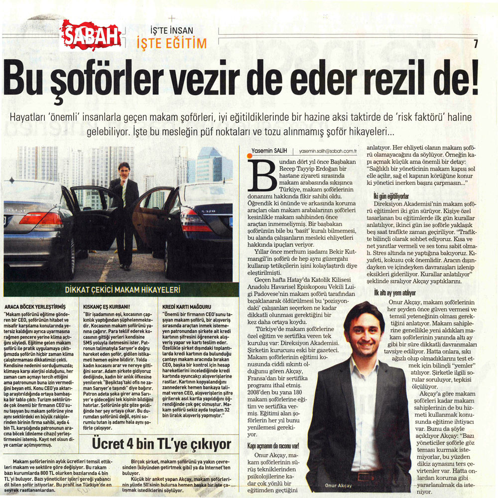 Onur Akay Sabah Gazetesi